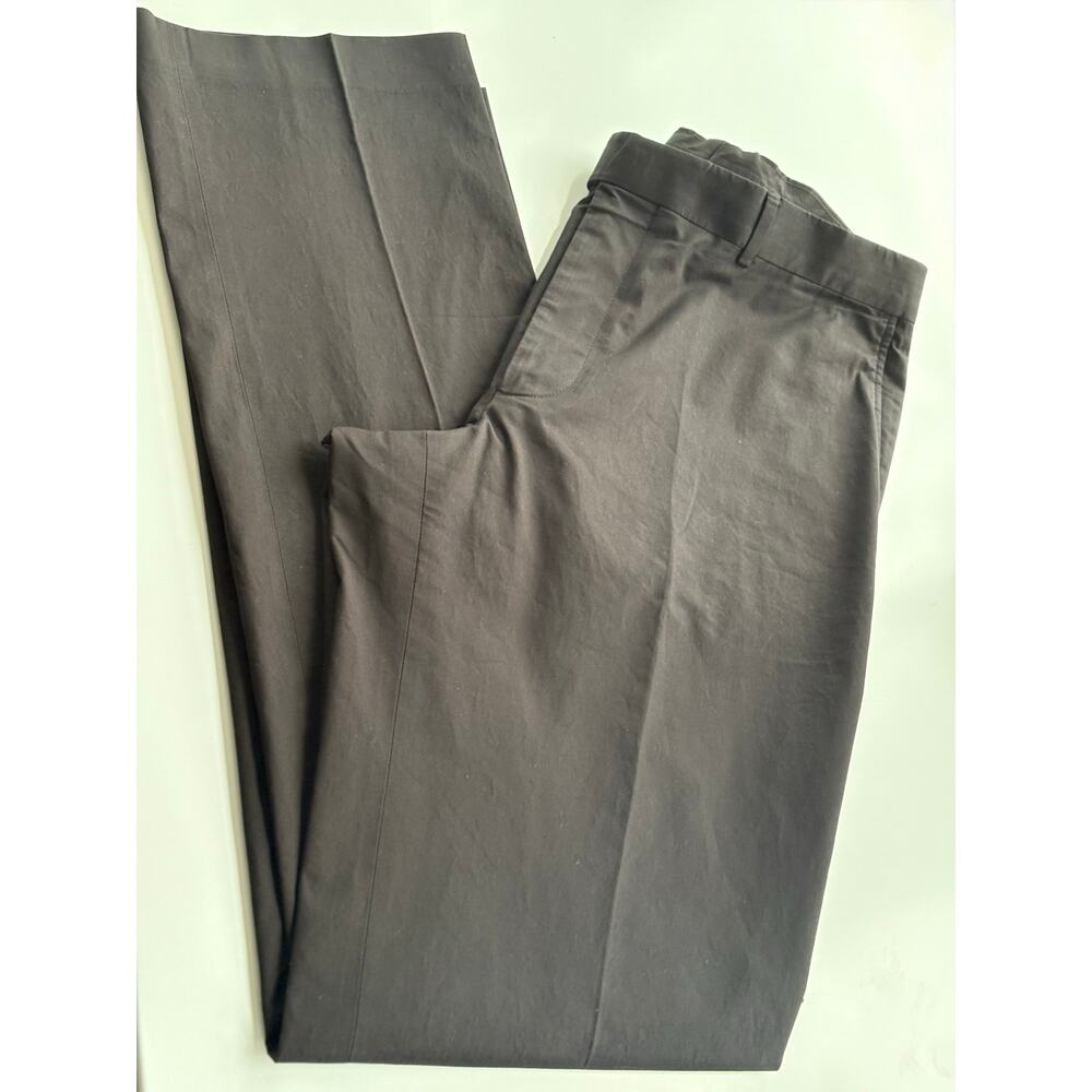 Hugo Boss Pants 36R Black Cotton Twill James Brown Flat Front Chino Stretch